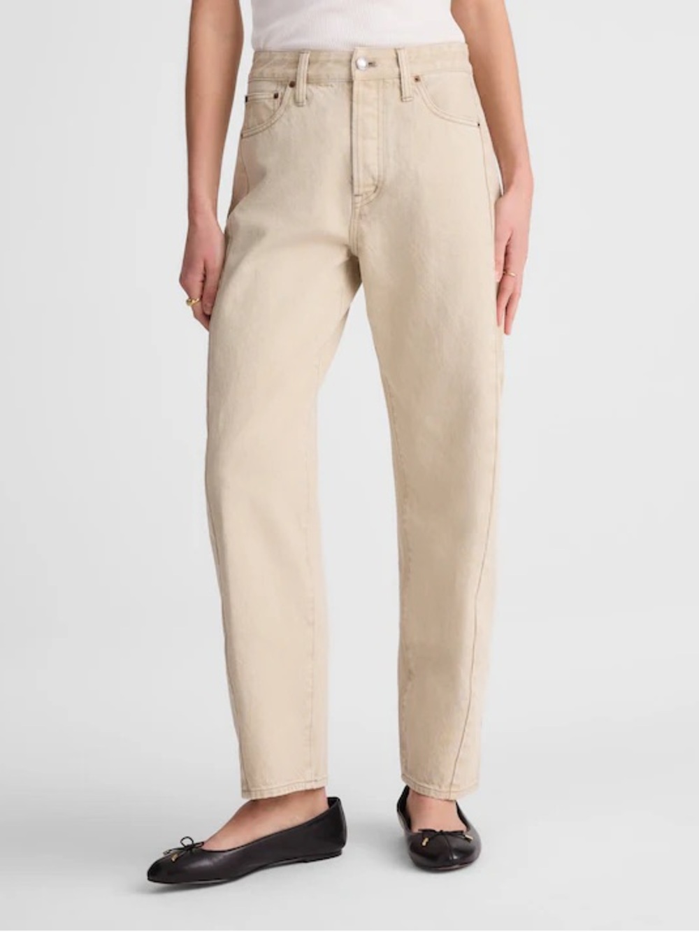 Madewell Pieced Barrel-Leg Jean